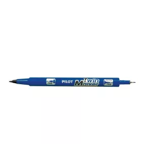  Alkoholos marker, 0,8/2 mm, kétvégű, PILOT "Twin", kék