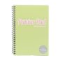   Spirálfüzet, A5, vonalas, 100 lap, PUKKA PAD "Pastel Jotta Pad", vegyes szín