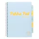 Spirálfüzet, A4, vonalas, 100 lap, PUKKA PAD "Pastel project book", vegyes szín