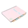 Spirálfüzet, A4, vonalas, 100 lap, PUKKA PAD "Pastel project book", vegyes szín