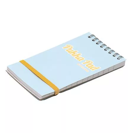 Jegyzetfüzet, spirálozott, A7, vonalas, 50 lap, PUKKA PAD "Pastel", vegyes színek