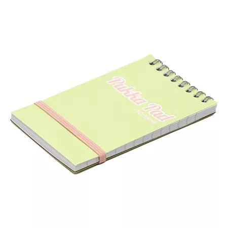 Jegyzetfüzet, spirálozott, A7, vonalas, 50 lap, PUKKA PAD "Pastel", vegyes színek