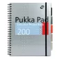   Spirálfüzet, A4+, vonalas, 100 lap, PUKKA PAD "Metallic Project Book", vegyes szín