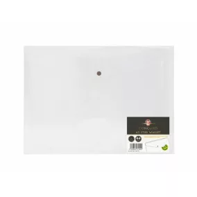   Irattartó tasak, A3, PP, patentos, PUKKA PAD "Concord", áttetsző