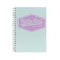   Spirálfüzet, A5, vonalas, 100 lap, PUKKA PAD "Pastel Jotta Pad", vegyes szín