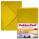 Boríték, C6, enyvezett, PUKKA PAD "Gold", arany