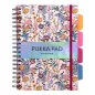   Spirálfüzet, B5, vonalas, 100 lap, PUKKA PAD "Project Book Bloom", vegyes minta