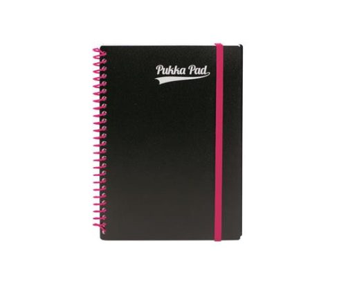 Spirálfüzet, A5, vonalas, 100 lap, PUKKA PAD, "Neon notepad"