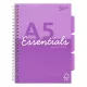 Spirálfüzet, A5, vonalas, 100 lap, PUKKA PAD "Unipad Essentials Project Book", vegyes