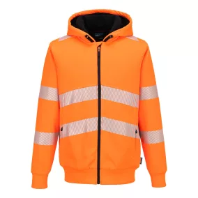 PW321 Hi-Vis cipzáras téli kapucnis pulcsi