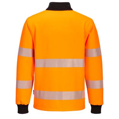 PW3 Hi-Vis 1/4 Zippzáras hosszú ujjú póló