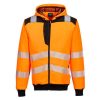 PW3 Hi-Vis zippzáras kapucnis pulóver