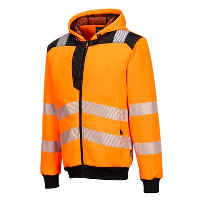 PW3 Hi-Vis zippzáras kapucnis pulóver