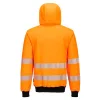 PW3 Hi-Vis zippzáras kapucnis pulóver