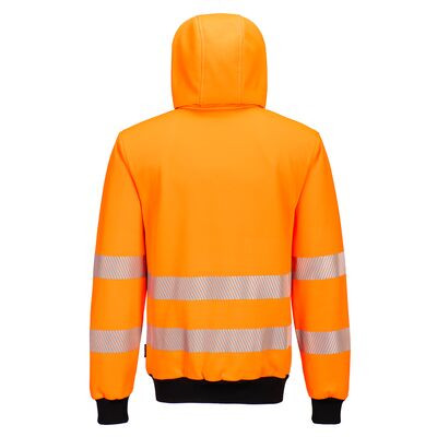 PW3 Hi-Vis zippzáras kapucnis pulóver