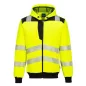PW3 Hi-Vis zippzáras kapucnis pulóver