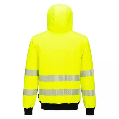 PW3 Hi-Vis zippzáras kapucnis pulóver