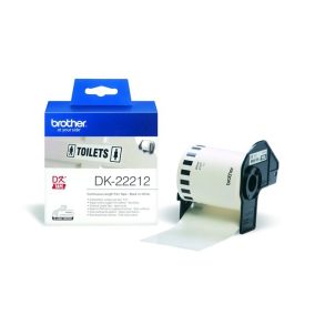   Feliratozógép filmszalag, QL nyomtatókhoz, 62mm x 15,24m, BROTHER, fehér