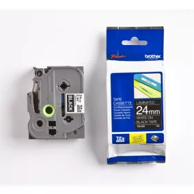   Feliratozógép szalag, 24 mm x 8 m, BROTHER, "TZe-355" fekete-fehér