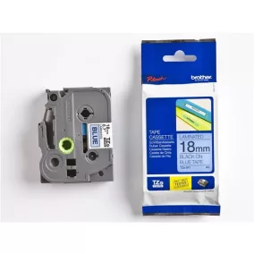   Feliratozógép szalag, 18 mm x 8 m, BROTHER, "TZe-541" kék-fekete