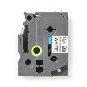   Feliratozógép szalag, önlamináló, 24 mm x 8 m, BROTHER "TZe-SL251", fehér-fekete