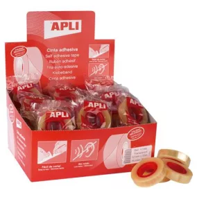   Ragasztószalag, 12 mm x 33 m, APLI "Transparent", átlátszó