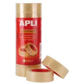   Ragasztószalag, 19 mm x 33 m, APLI "Transparent", átlátszó