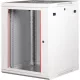 Rack szekrény, fali, 19", 15U, lapraszerelt, LANDE "PROlineB", szürke
