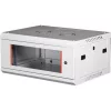Rack szekrény, fali, 19", 4U, lapraszerelt, LANDE "PROlineB", szürke