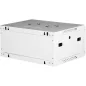   Rack szekrény, fali, 19", 4U, lapraszerelt, LANDE "PROlineB", szürke