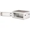 Rack szekrény, fali, 19", 4U, lapraszerelt, LANDE "PROlineB", szürke
