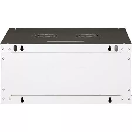 Rack szekrény, fali, 19", 4U, lapraszerelt, LANDE "PROlineB", szürke