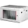Rack szekrény, fali, 19", 6U, lapraszerelt, LANDE "PROlineB", szürke