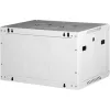 Rack szekrény, fali, 19", 6U, lapraszerelt, LANDE "PROlineB", szürke