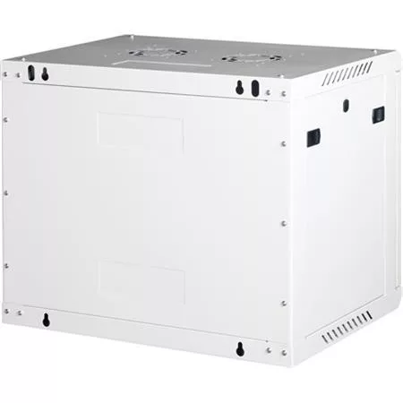 Rack szekrény, fali, 19", 9U, lapraszerelt, LANDE "PROlineB", szürke