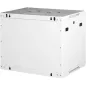   Rack szekrény, fali, 19", 9U, lapraszerelt, LANDE "PROlineB", szürke