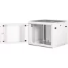 Rack szekrény, fali, 19", 9U, lapraszerelt, LANDE "PROlineB", szürke