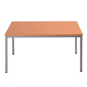   Téglalap alakú asztal kör keresztmetszetű lábakkal, 750mmx1200mmx800mm, Szürke/szürke