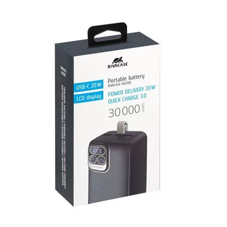 Power bank, 30.000mAh, 20W, RIVACASE "VA2585"