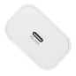   Hálózati töltő, 20W, USB-C, USB-C, USB-C/USB-C töltőkábel, RIVACASE "PS4101", fehér