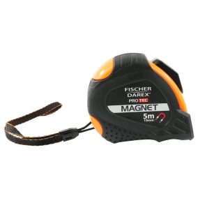 Mérőszalag, 5 m x 19 mm, mágneses, FISCHER DAREX