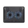 Notebook állvány, hűtőventilátorral, 15,6", RIVACASE "5555", ezüst