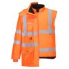 Hi-Vis légáteresztő az 7-in-1 közlekedési kabát