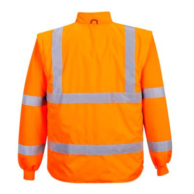 Hi-Vis légáteresztő az 7-in-1 közlekedési kabát