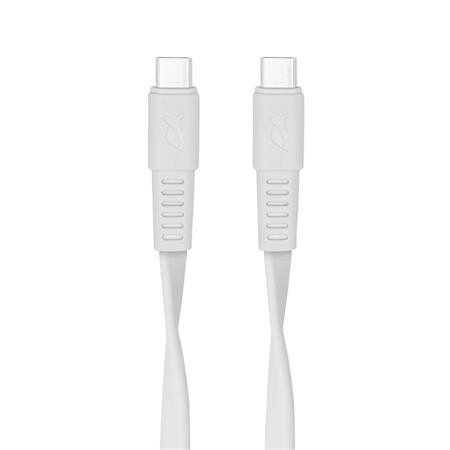 USB kábel, USB-C - USB-C, 1,2 m, RIVACASE "PS6005", fehér