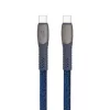 USB kábel, USB-C - USB-C, 1,2 m, RIVACASE "PS6105", kék