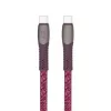 USB kábel, USB-C - USB-C, 1,2 m, RIVACASE "PS6105", piros