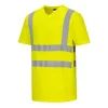 Hi-Vis pamut póló pamut hálós betétes póló S/S