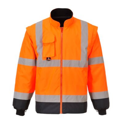 Hi-Vis 7 az 1-ben kontraszt Traffic kabát