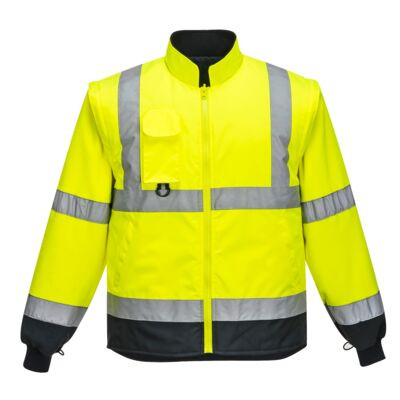 Hi-Vis 7 az 1-ben kontraszt Traffic kabát